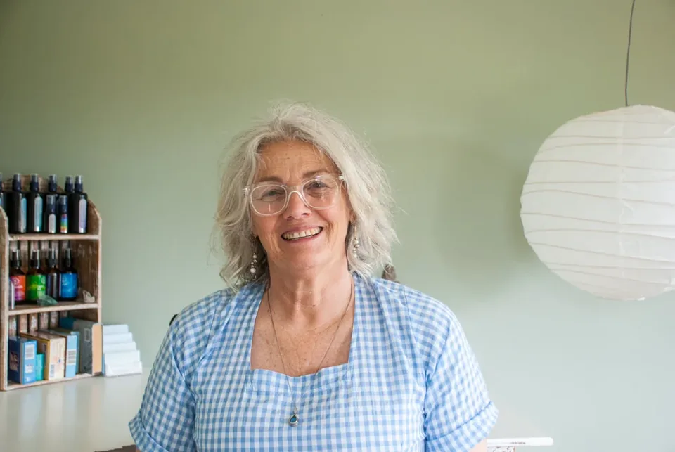 Jacky Abbott in her treatment room